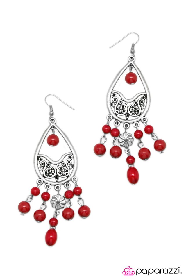 Paparazzi ♥ Dance The Night Away - Red ♥ Earrings