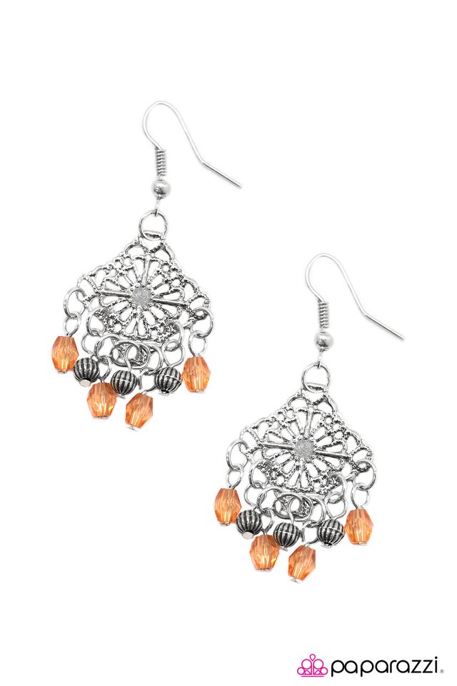 Paparazzi ♥ The Dreamer - Orange ♥ Earrings