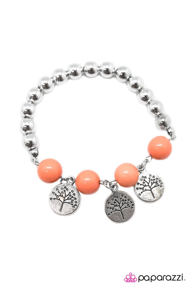 Paparazzi ♥ Dont Mess With Mother Nature - Orange ♥ Bracelet