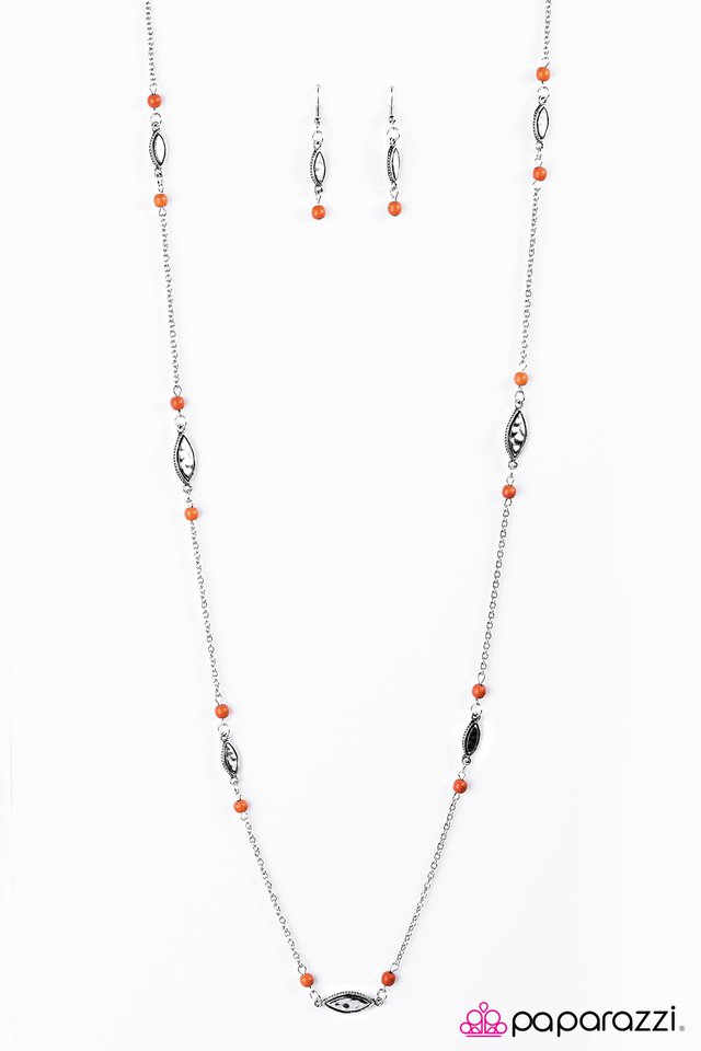 Paparazzi ♥ Rural Radiance - Orange ♥ Necklace