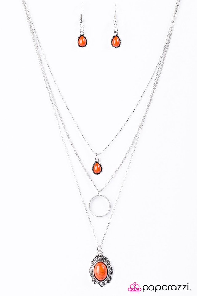 Paparazzi ♥ Western Fairytale - Orange ♥ Necklace
