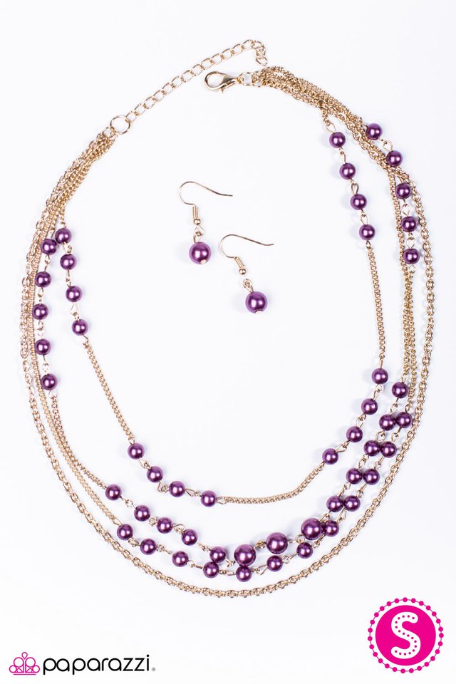 Paparazzi ♥ Pearls Are Always Appropriate - Purple ♥ Necklace