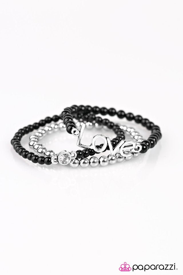 Paparazzi ♥ All Is Fair... - Black ♥ Bracelet