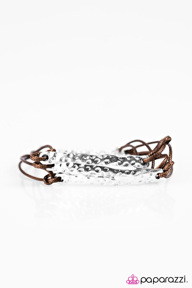 Paparazzi ♥ Home Plate - Brown ♥ Bracelet