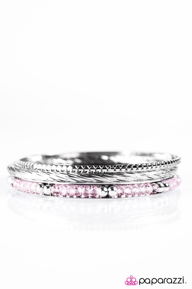 Paparazzi ♥ Just Stay GLAM! - Pink ♥ Bracelet