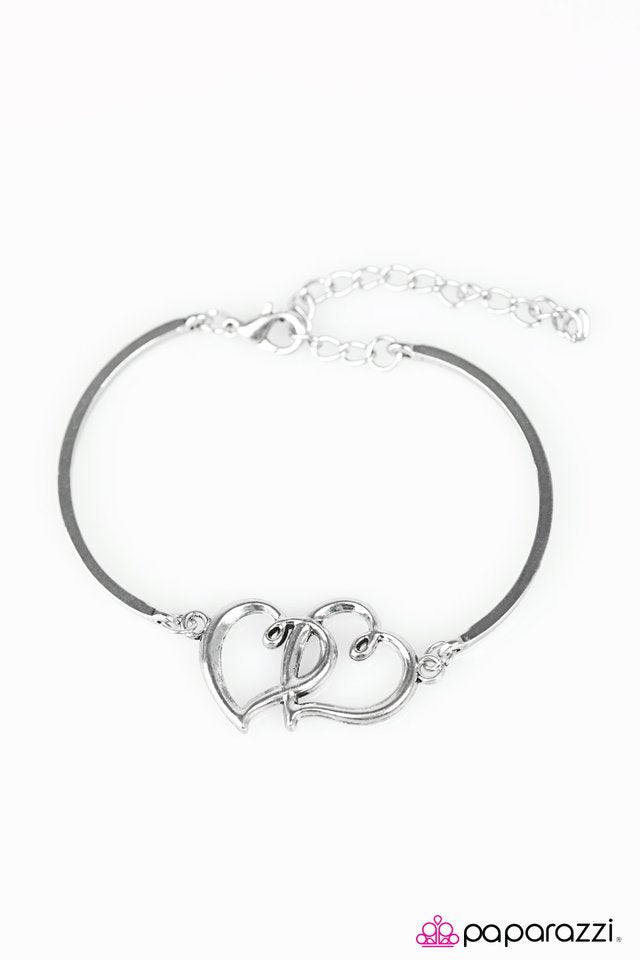 Paparazzi ♥ Courage, Dear Heart - Silver ♥ Bracelet