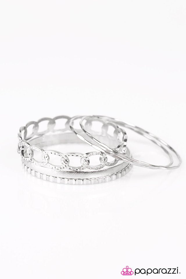 Paparazzi ♥ End Game - Silver ♥ Bracelet