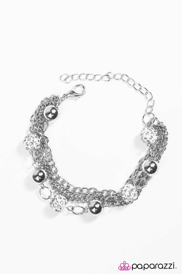 Paparazzi ♥ Step Aside! - White ♥ Bracelet