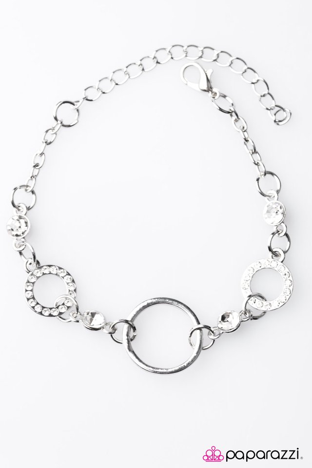 Paparazzi ♥ Live. Love. Sparkle. - White ♥ Bracelet