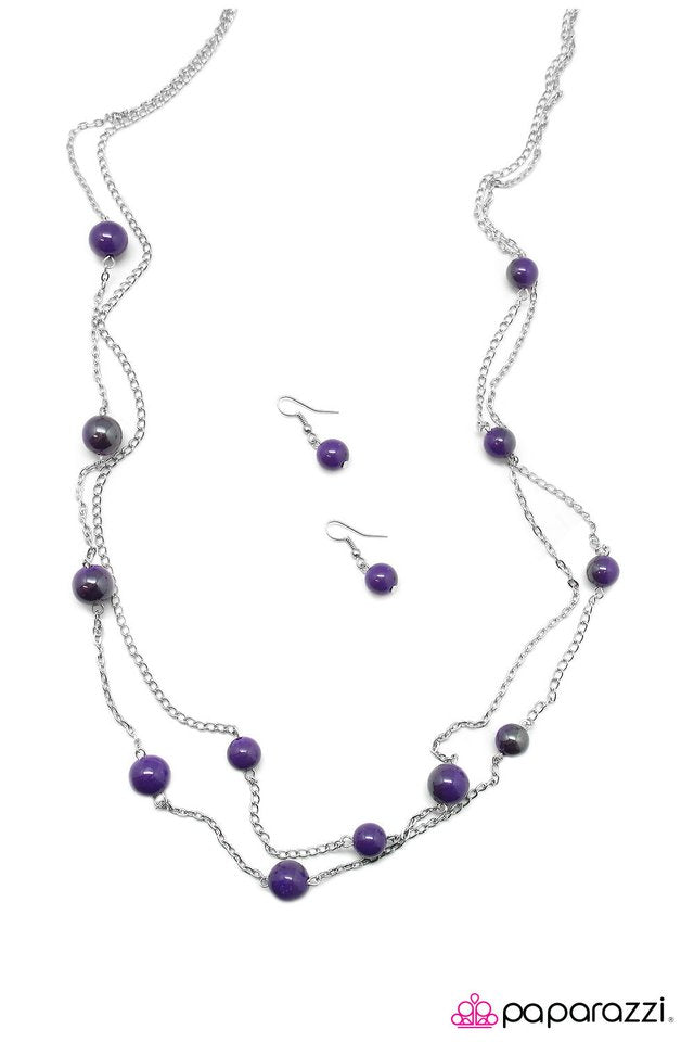 Paparazzi ♥ Take My Breath Away - Purple ♥ Necklace