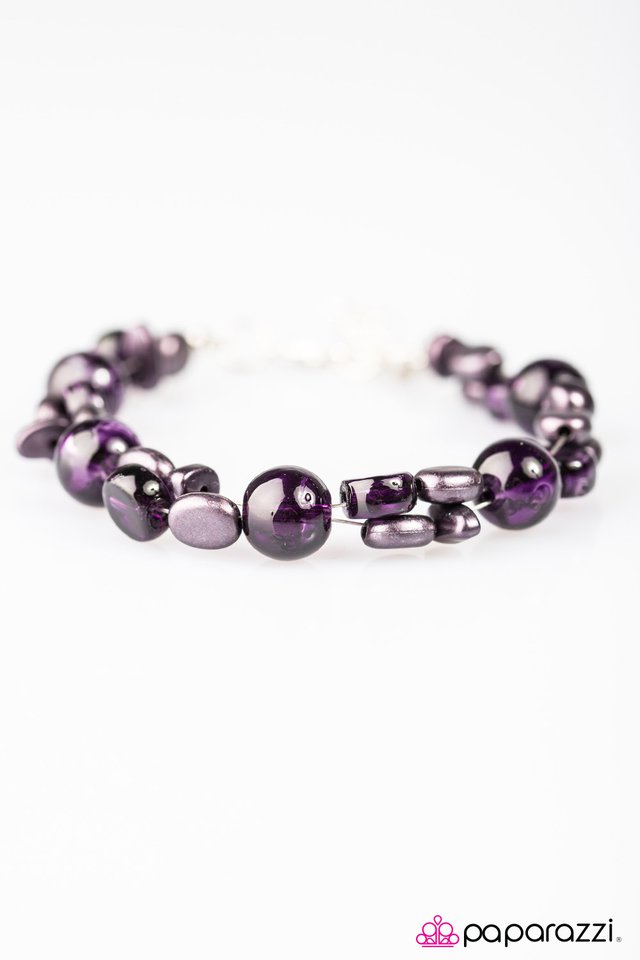 Paparazzi ♥ Dont Forget to Breathe - Purple ♥ Bracelet