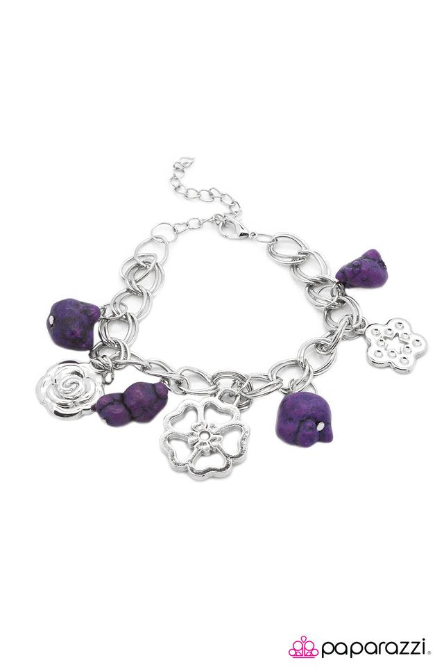 Paparazzi ♥ Rock Garden - Purple ♥ Bracelet