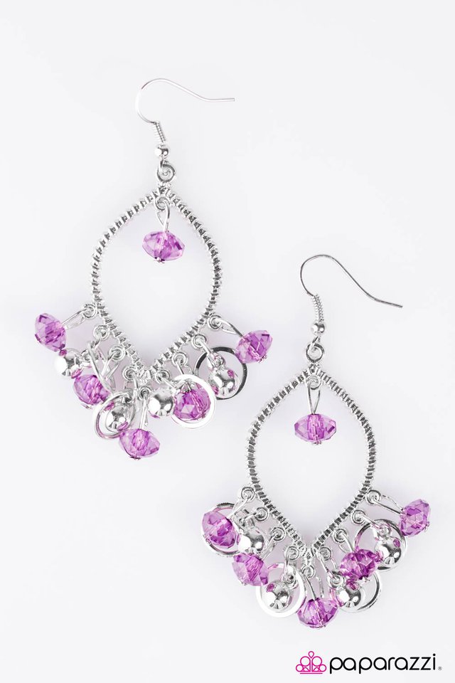 Paparazzi ♥ Hocus Pocus - Purple ♥ Earrings