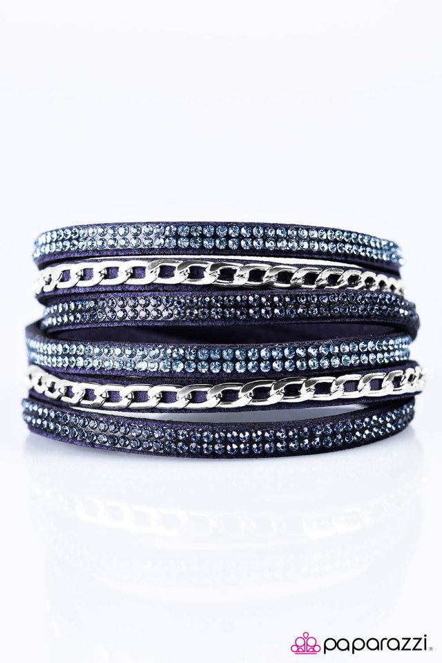 Paparazzi ♥ Put On Your Game Face - Blue ♥ Bracelet