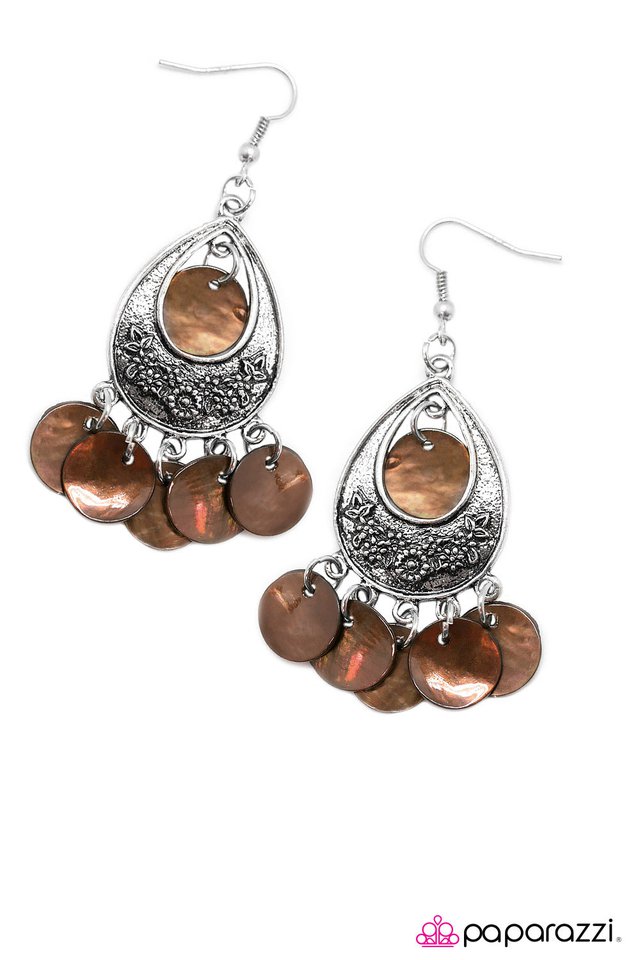 Paparazzi ♥ Truth Be Told - Brown ♥ Earrings