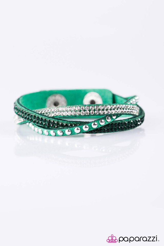 Paparazzi ♥ Down For The Count - Green ♥ Bracelet