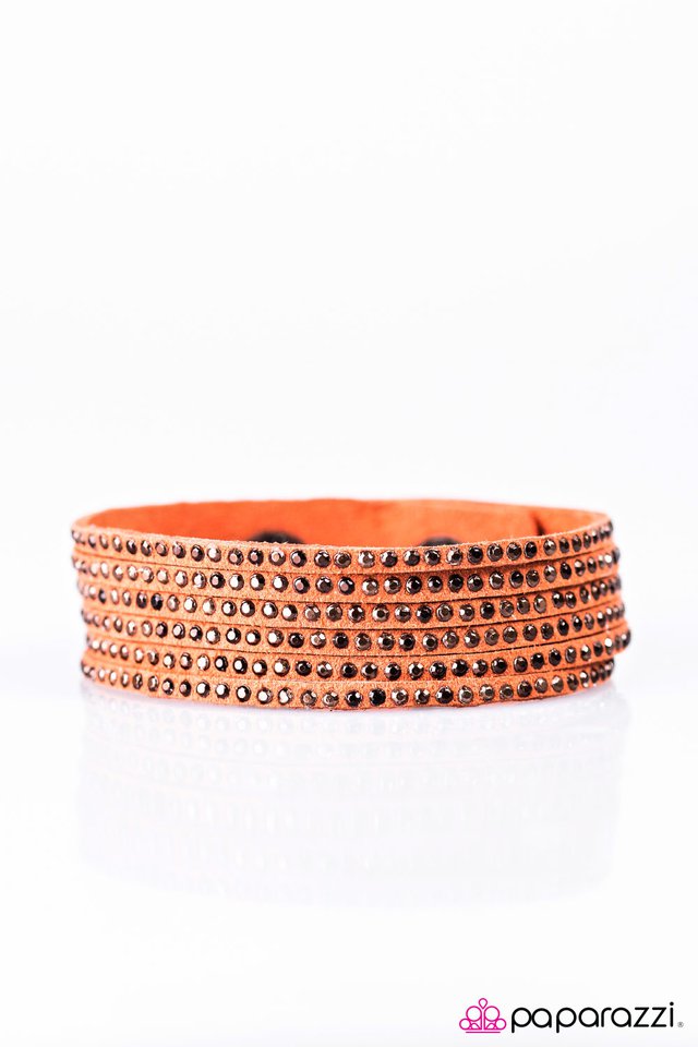 Paparazzi ♥ Playing The Villain - Orange ♥ Bracelet