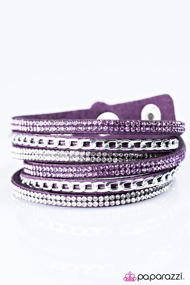 Paparazzi ♥ Put On Your Game Face - Purple ♥ Bracelet
