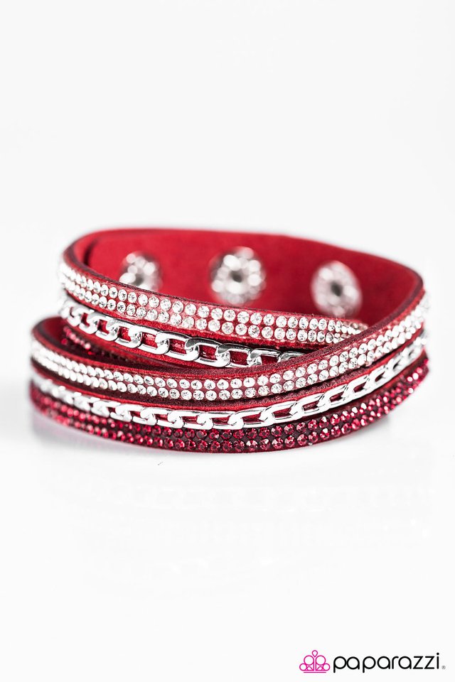 Paparazzi ♥ Put On Your Game Face - Red ♥ Bracelet