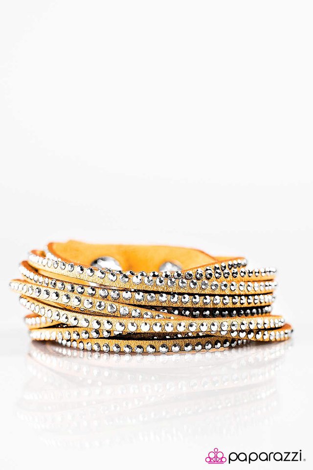 Paparazzi ♥ Dont Eat the Glitter - Yellow ♥ Bracelet