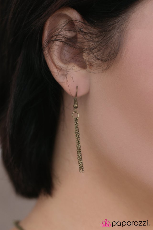 Paparazzi ♥ We Found Love - Brass ♥ Necklace