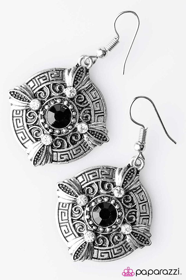 Paparazzi ♥ Wish Away - Black ♥ Earrings