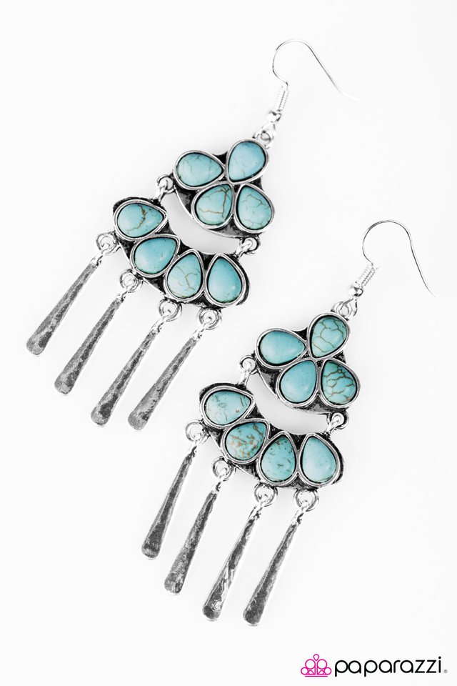 Paparazzi ♥ Stone Symphony - Blue ♥ Earrings