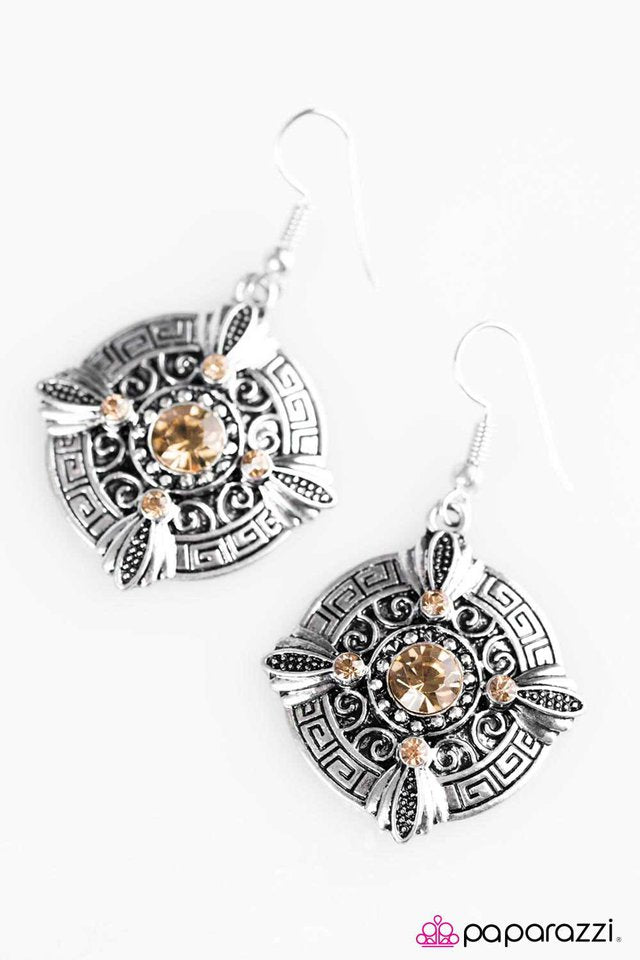 Paparazzi ♥ Wish Away - Brown ♥ Earrings