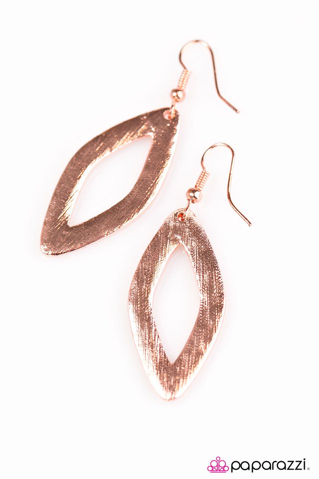 Paparazzi ♥ SHEEN Girls - Copper ♥ Earrings