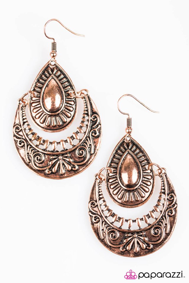 Paparazzi ♥ Trials and TRIBAL-ations - Copper ♥ Earrings