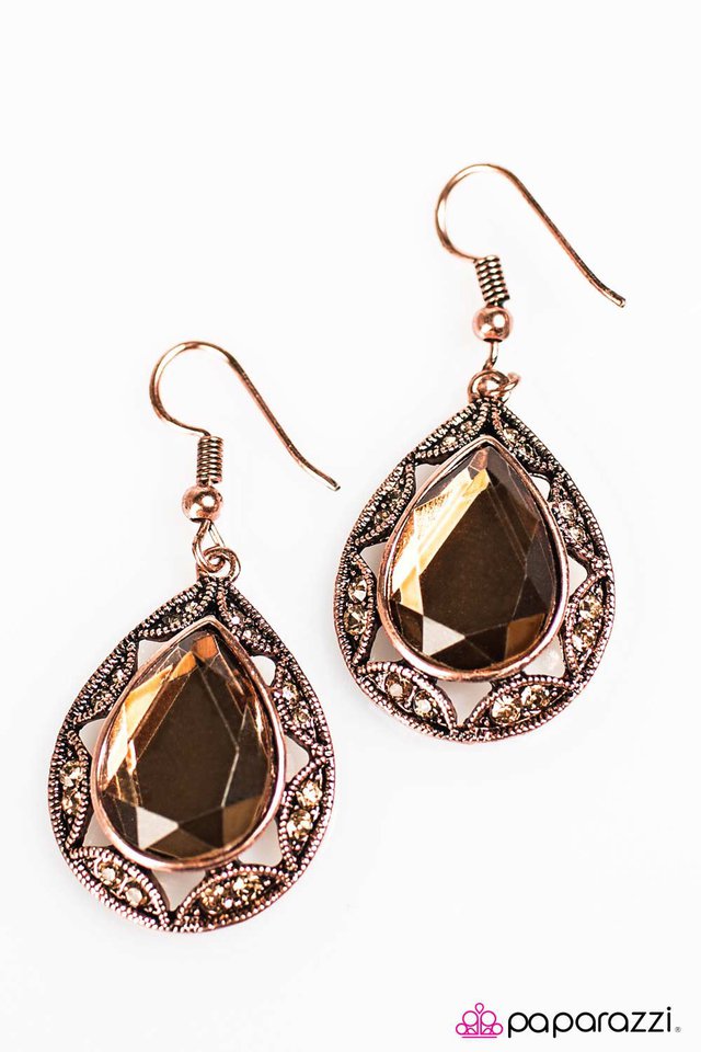 Paparazzi ♥ Happy Anniversary - Copper ♥ Earrings