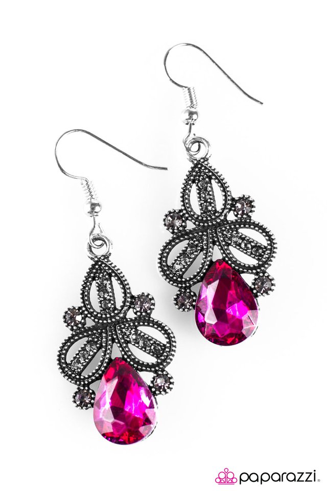 Paparazzi ♥ I Dream In Glitter - Pink ♥ Earrings