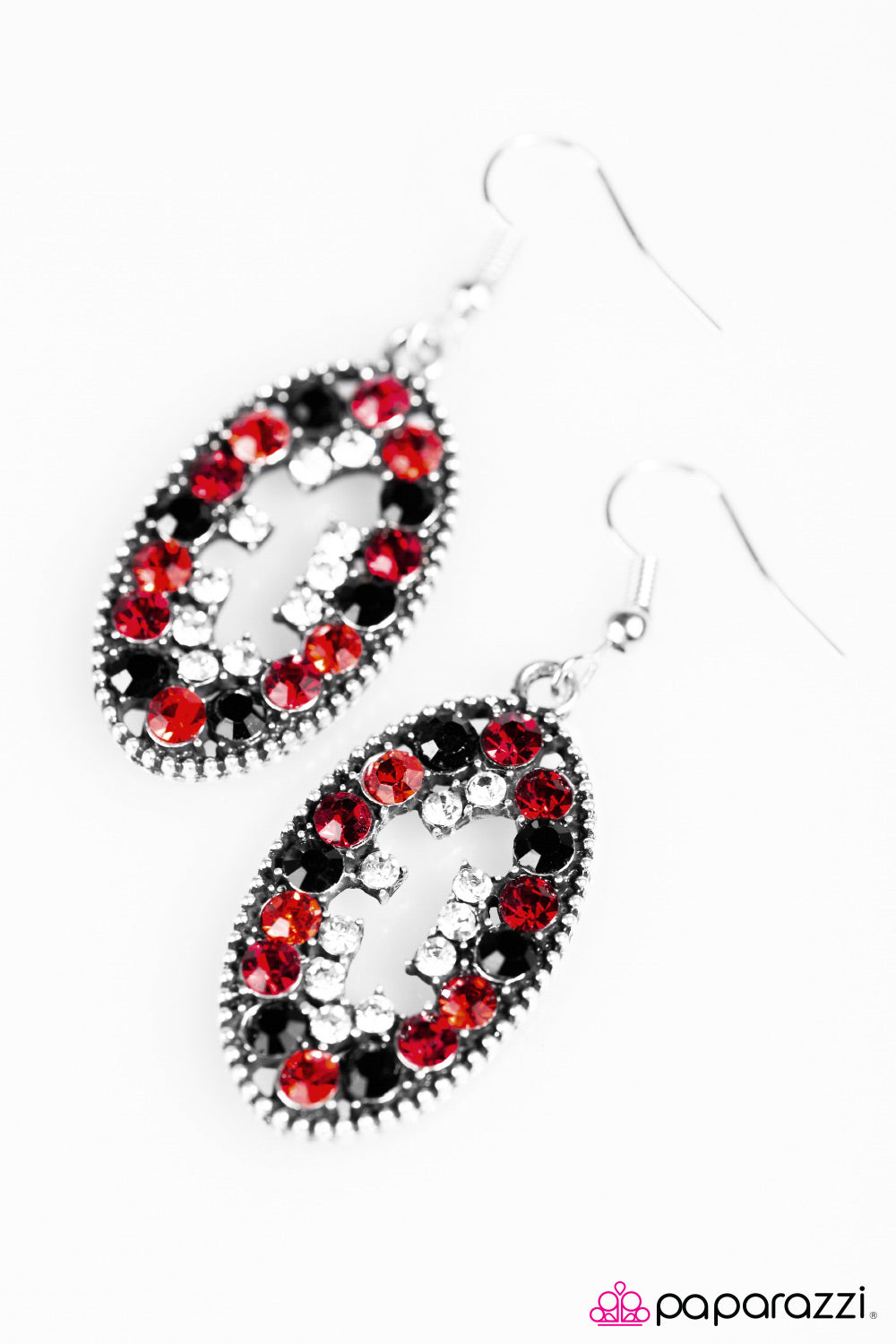 Paparazzi ♥ Midnight Mosaic - Red ♥ Earrings