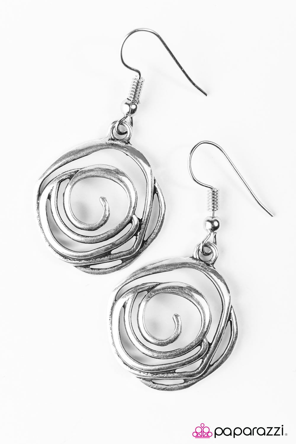 Paparazzi ♥ Sweet As Roses - Silver ♥ Earrings