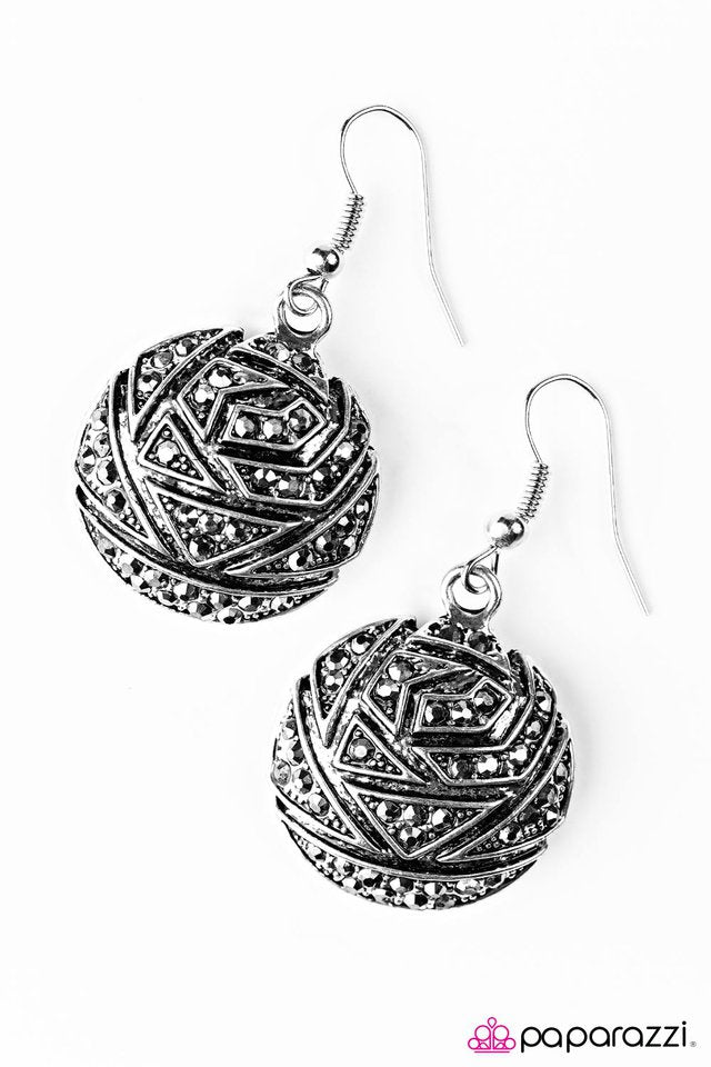 Paparazzi ♥ Live Dangerously - Silver ♥ Earrings