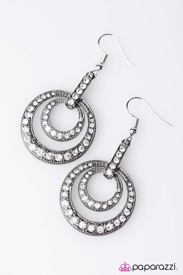 Paparazzi ♥ Cant Dull My Sparkle - White ♥ Earrings