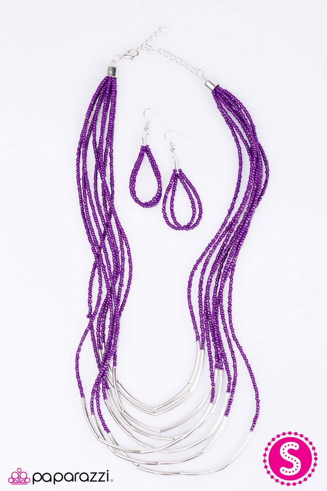 Paparazzi ♥ Living The GLEAM - Purple ♥ Necklace