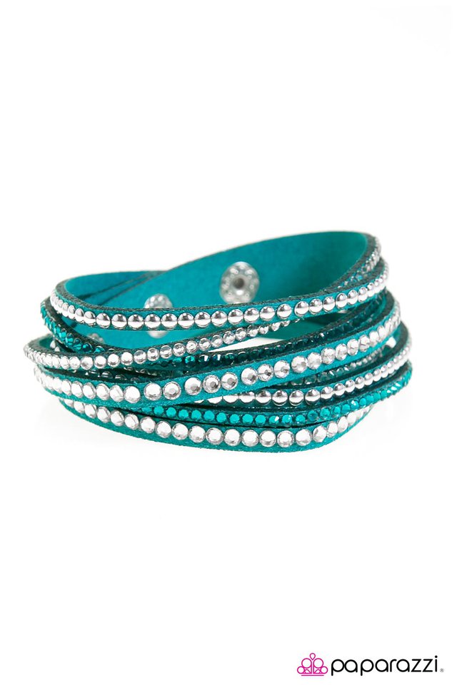 Paparazzi ♥ Strong Is The New Beautiful - Blue ♥ Bracelet