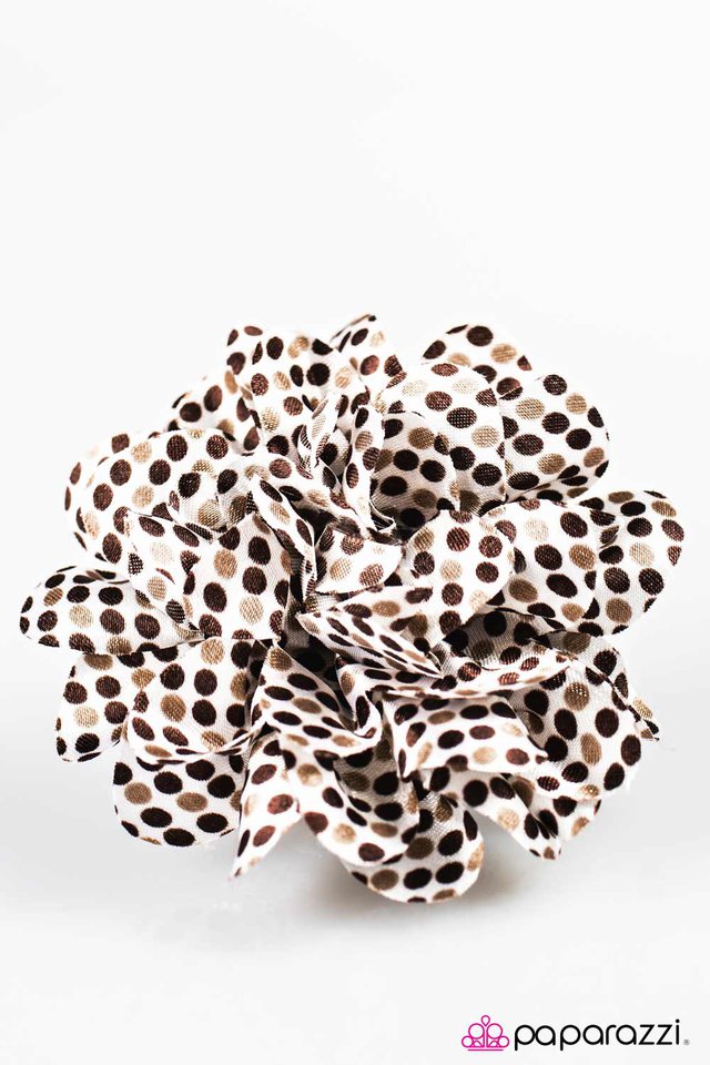 Paparazzi ♥ Polka Party - Brown ♥ Hair Clip
