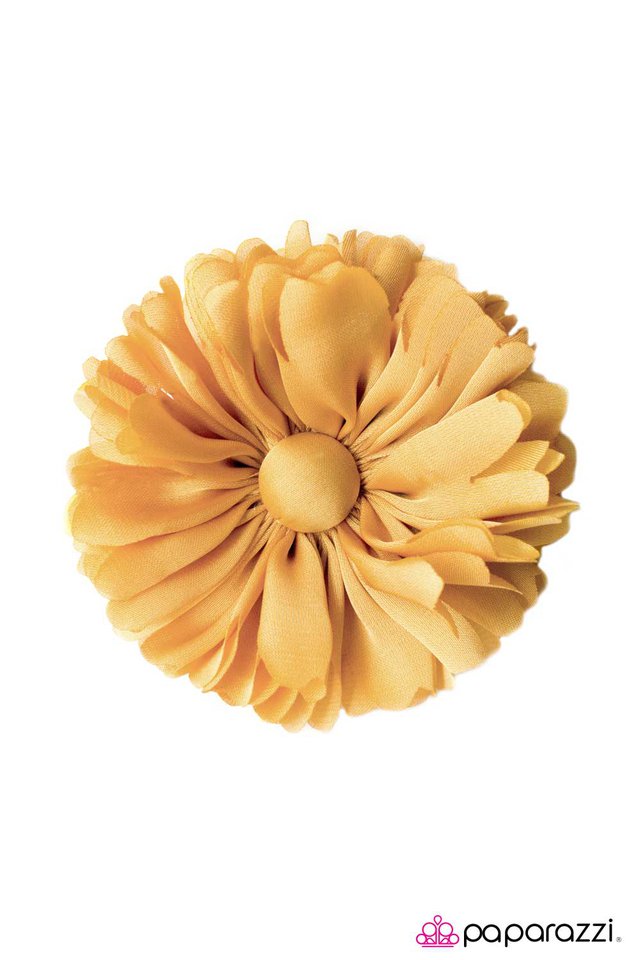 Paparazzi ♥ Life Of The Tea Party - Yellow ♥ Hair Clip