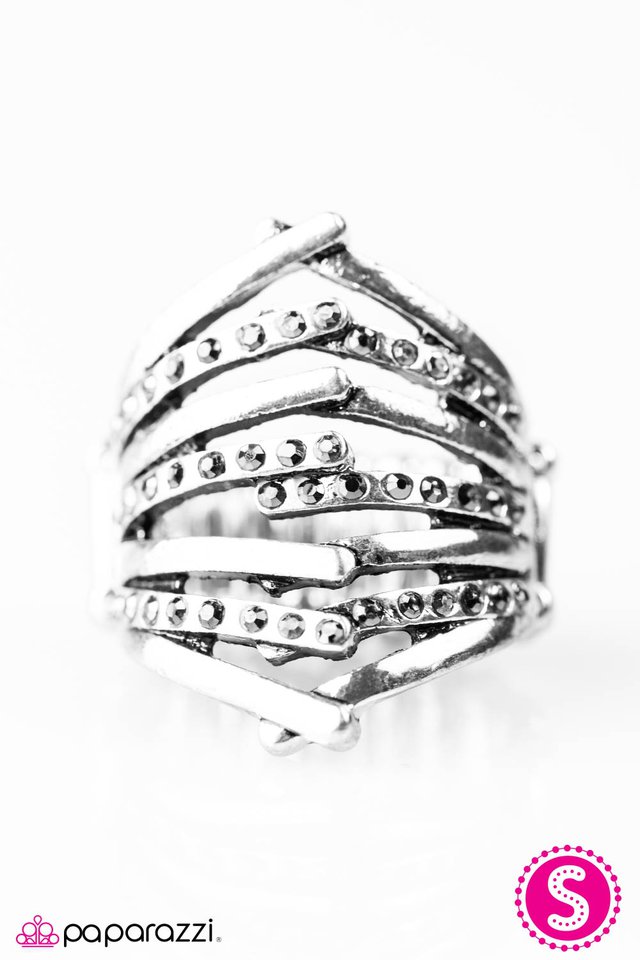 Paparazzi ♥ A Stitch In Time - Silver ♥ Ring