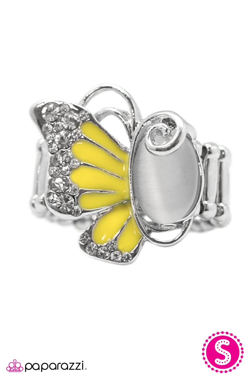 Paparazzi ♥ Fly Away Home - Yellow ♥ Ring