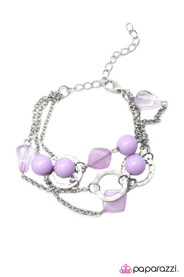 Paparazzi ♥ In The Glow - Purple ♥ Bracelet