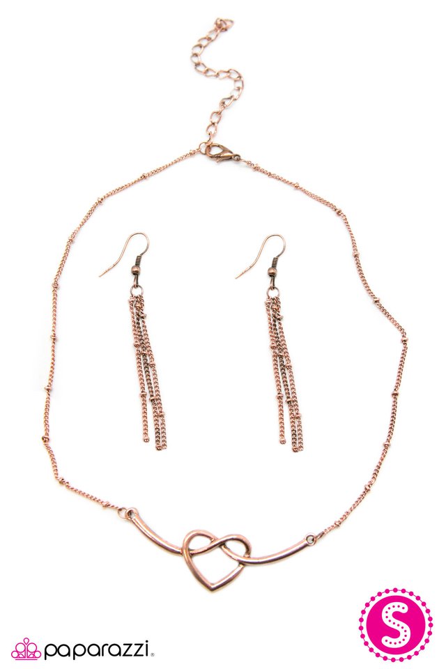 Paparazzi ♥ Open Your Heart - Copper ♥ Necklace