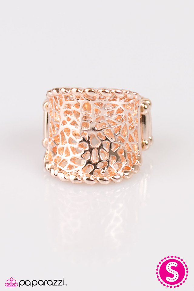 Paparazzi ♥ Mind Over SHATTER - Rose Gold ♥ Ring