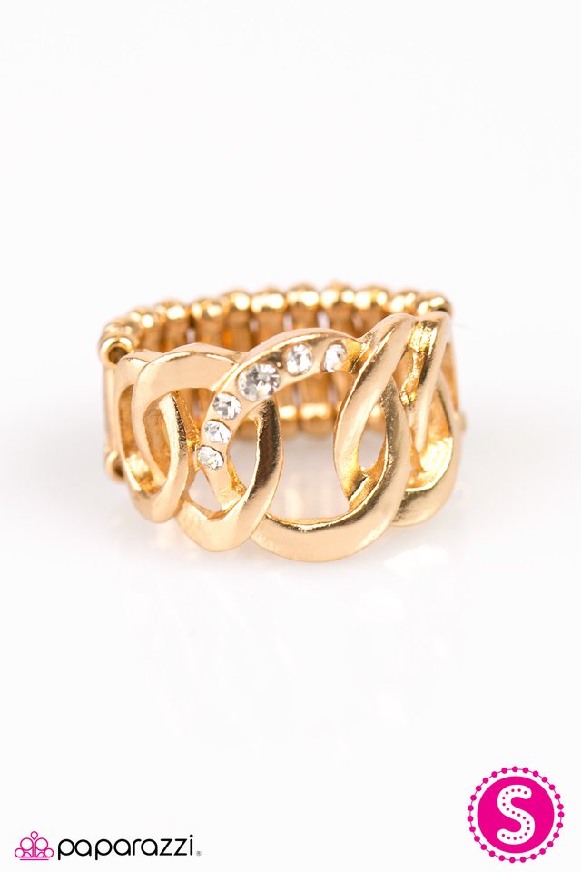 Paparazzi ♥ An Extra Side Of Sparkle - Gold ♥ Ring