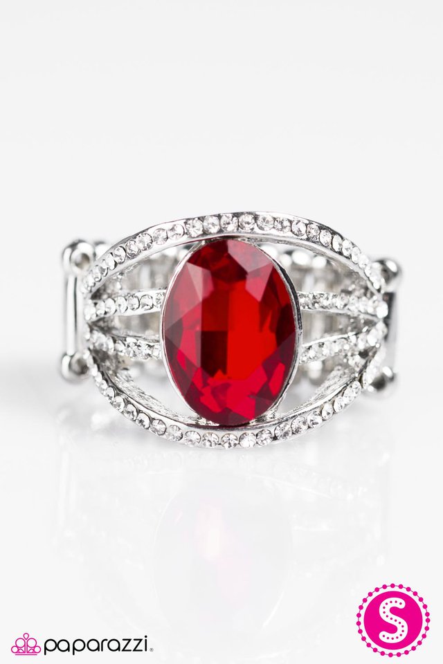 Paparazzi ♥ Crown Me - Red ♥ Ring
