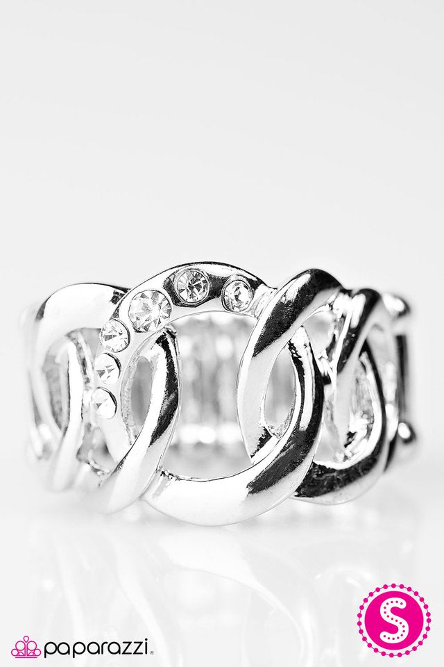Paparazzi ♥ An Extra Side of Sparkle - White ♥ Ring