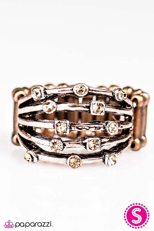 Paparazzi ♥ Sporadic Sparkle - Copper ♥ Ring