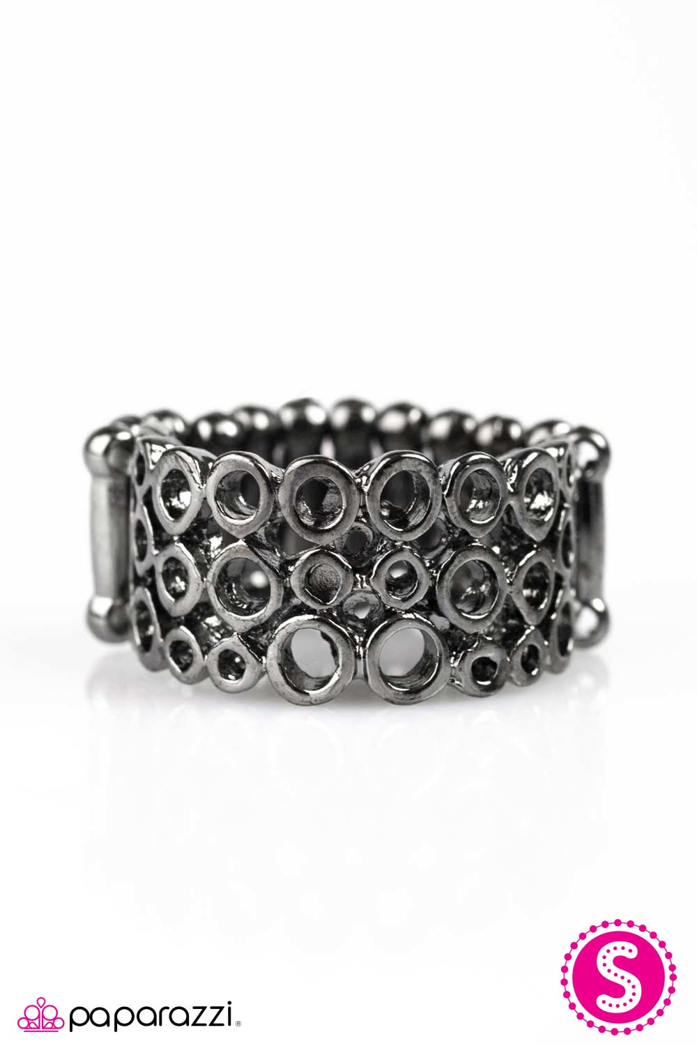Paparazzi ♥ Bright and Bubbly - Black ♥ Ring